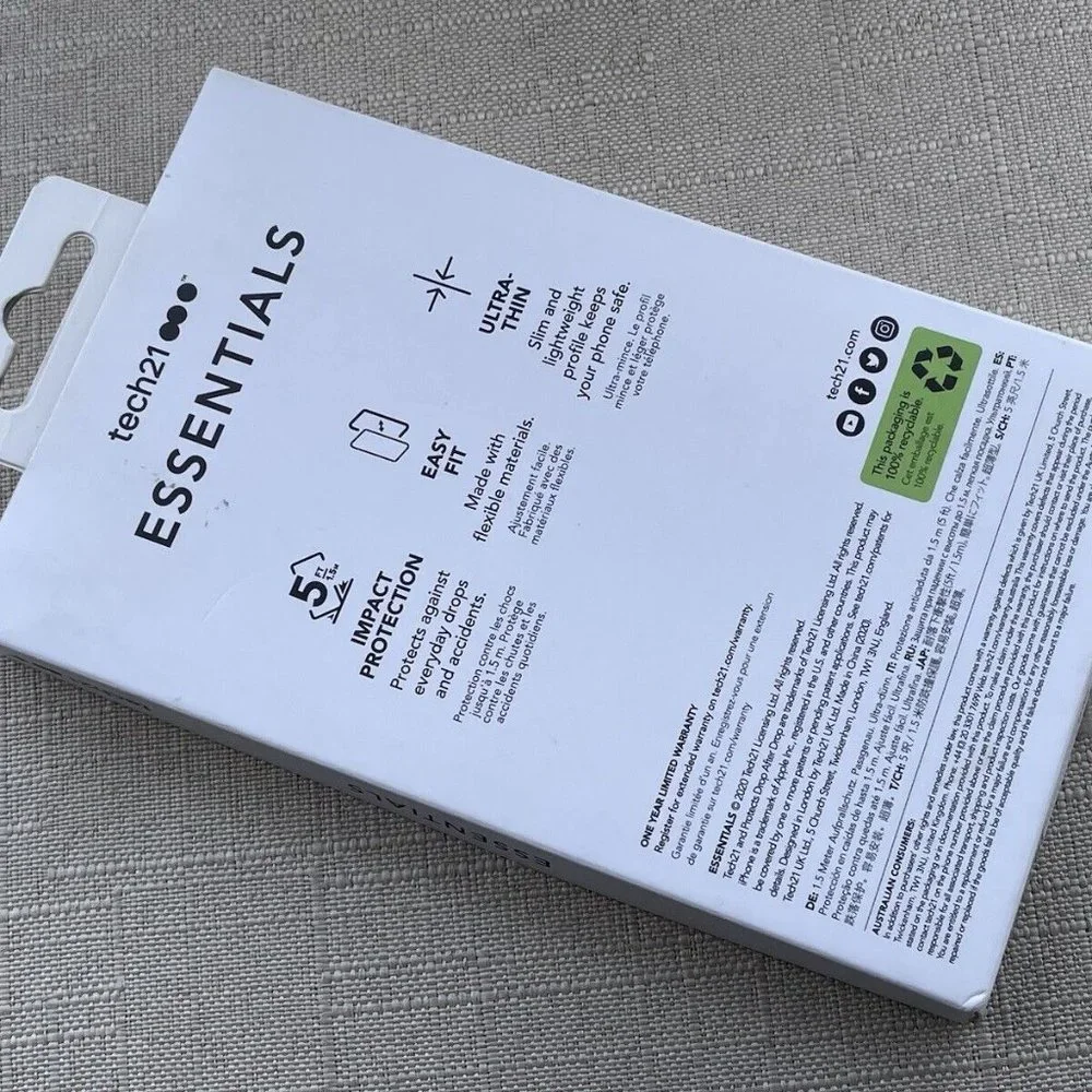 Tech21 Phone Case For iPhone 12 Mini Black Back Fitted Case New - Picture 3 of 10